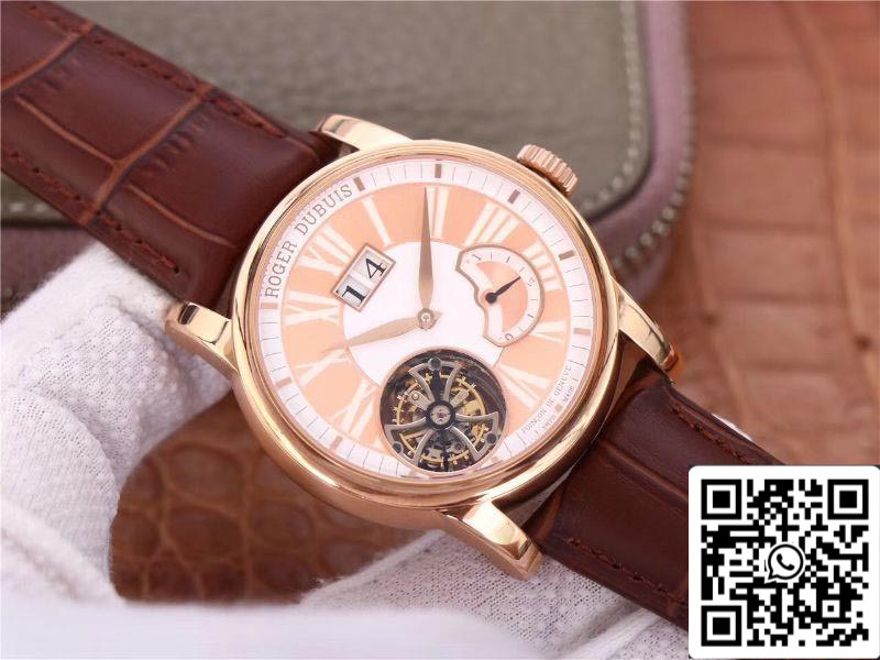 Roger Dubuis Hommage RDDBHO0568 Tourbillon 1:1 Edición Mejor JB Fabbrica Champagne Dial Swiss RD540