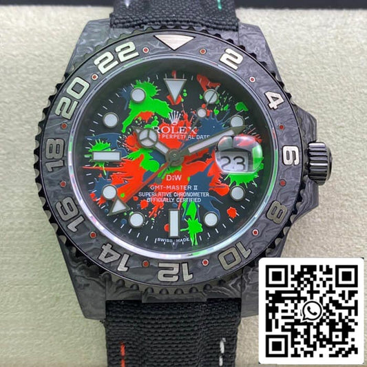 Rolex GMT-MASTER II Diw 1:1 edizione migliore fibra di carbonio Color quadrante