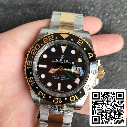 Rolex GMT Master II 116713-LN-78203 1:1 edizione migliore AR Fabbrica quadrante nero