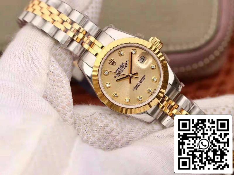 Rolex Lady Datejust 28MM 1:1 Best Edition Swiss Original Imported NH05 movimento 18K Gold Dial