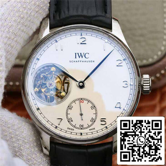 IWC Portuguese Tourbillon 1:1 Best Edition ZF Fabbrica White Dial