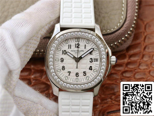 Patek Philippe Aquanaut 5067A-024 1:1 Best Edition PPF Fabbrica Diamond White Dial