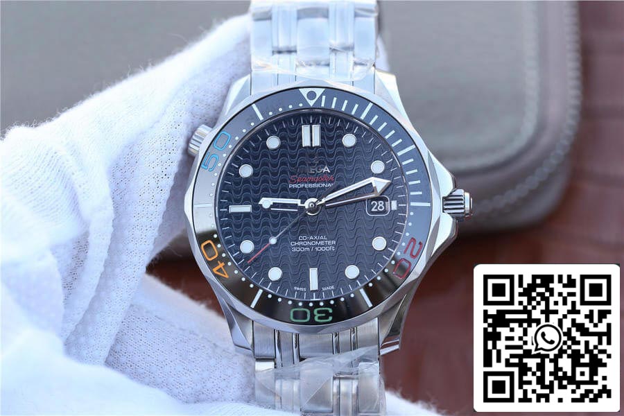 Omega Seamaster Diver 300M 522.30.41.20.01.001 1:1 Mejor Edición V6 Fabbrica Esfera Negra