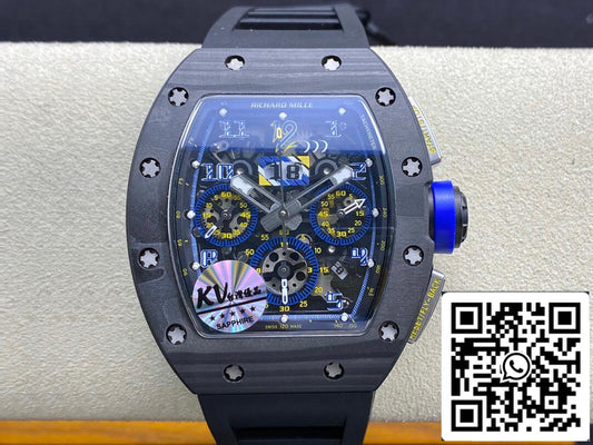 Richard Mille RM-011 1:1 Best Edition KV Fabbrica Carbon Fiber