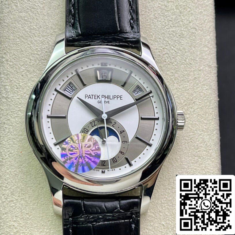 Patek Philippe Complications 5205G-001 1:1 edizione migliore GR Fabbrica Argento Grigio quadrante