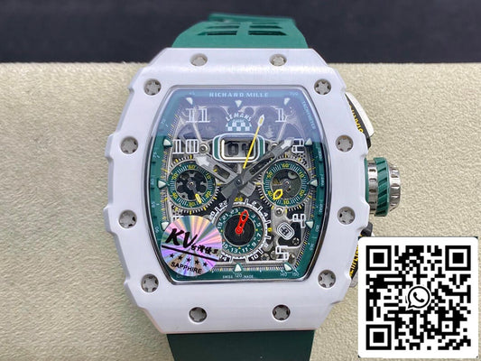 Richard Mille RM011-03 1:1 Best Edition KV Fabbrica Green cinturino