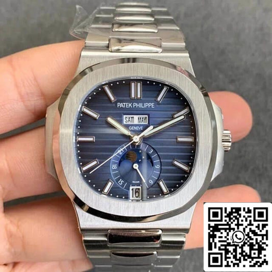 Patek Philippe Nautilus 5726/1A-014 1:1 edizione migliore GR Fabbrica quadrante blu