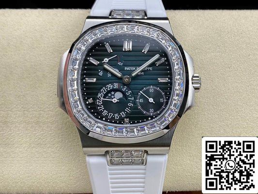 Patek Philippe Nautilus 5712GR 1:1 edizione migliore GR Fabbrica Gomma cinturino