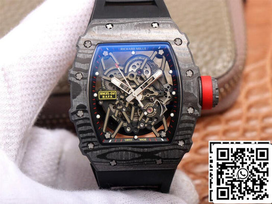 Richard Mille RM35-02 1:1 Best Edition ZF Fabbrica Carbon Fiber Case