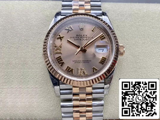 Rolex Datejust M126231-0027 36MM 1:1 edizione migliore VS Fabbrica Oro quadrante