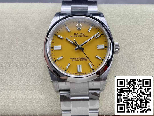 Rolex Oyster Perpetual M126000-0004 36MM 1:1 edizione migliore VS Fabbrica Yellow quadrante