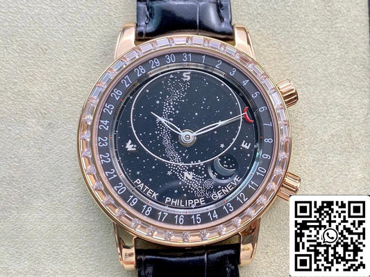 Patek Philippe Grand Complications 6104R-001 1:1 edição melhor AI Fabbrica Sky Moon quadrante preto