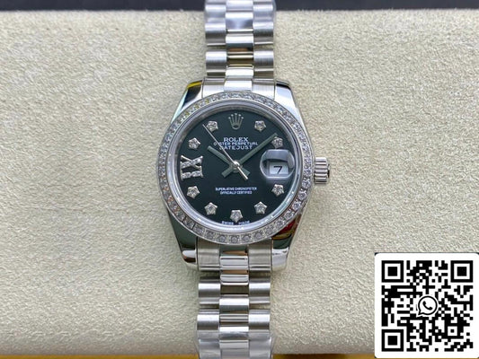 Rolex Datejust 28MM 1:1 edizione migliore BP Fabbrica Diamond set quadrante nero