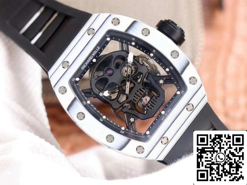 Richard Mille RM052-01 1:1 edizione migliore JB Fabbrica White Ceramic Swiss Tourbillon