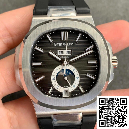 Patek Philippe Nautilus 5726 1:1 edizione migliore GR Fabbrica V2 Gomma cinturino