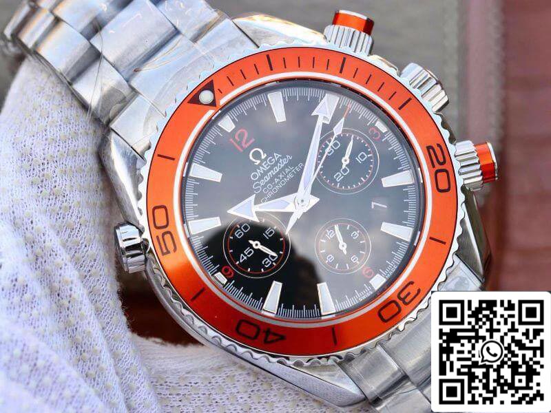 Omega Seamaster Planet Ocean 232.30.46.51.01.002 1:1 edizione migliore Swiss ETA7750 quadrante nero with orange marker