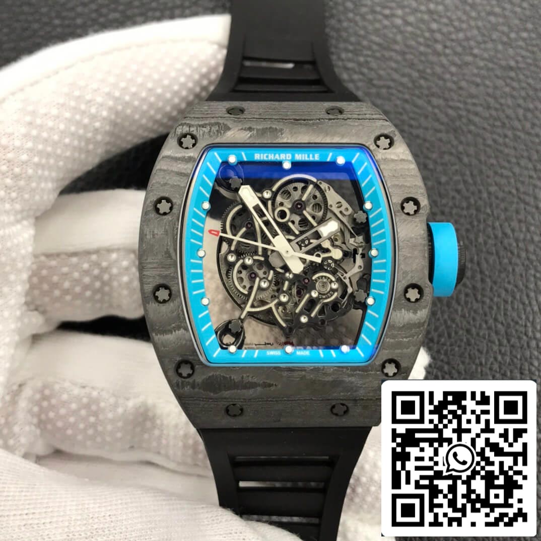 Richard Mille RM055 1:1 Best Edition ZF Fabbrica Carbon Fiber Case