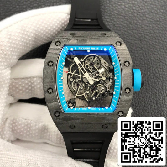 Richard Mille RM055 1:1 Best Edition ZF Fabbrica Carbon Fiber Case