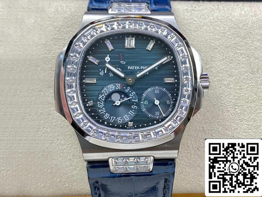 Patek Philippe Nautilus 5724G-001 1:1 edizione migliore GR Fabbrica Blu cinturino