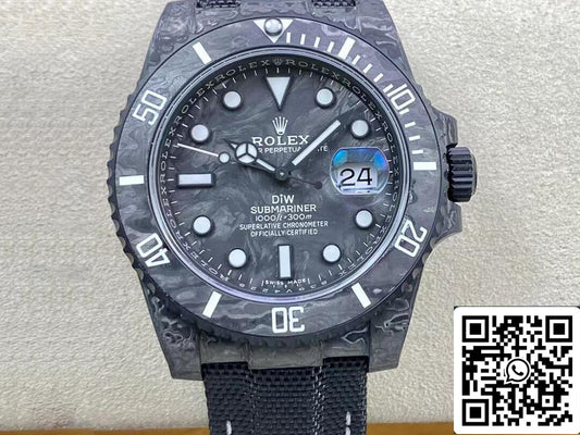 Rolex Submariner 1:1 edizione migliore VS Fabbrica DIW fibra di carbonio quadrante