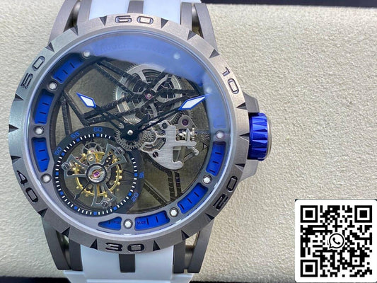 Roger Dubuis Excalibur RDDBEX0479 1:1 edizione migliore BBR Fabbrica Tourbillon Gomma cinturino