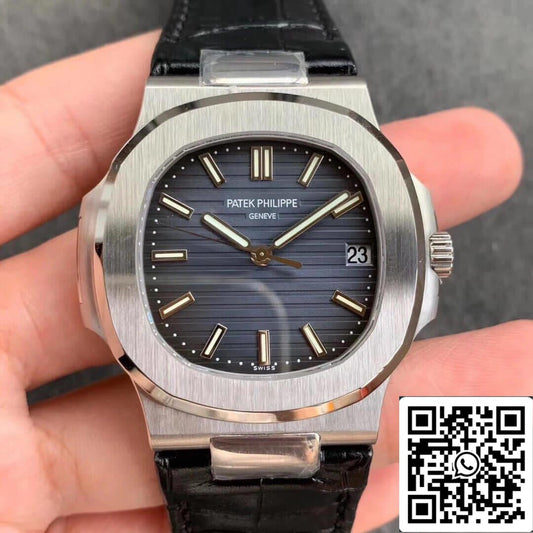 Patek Philippe Nautilus 5711G 1:1 Melhor Edição PPF Fabbrica V4 Mostrador Azul Suíço ETA324