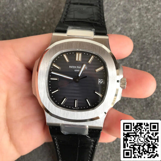 Patek Philippe Nautilus 5711G 1:1 Melhor Edição PPF Fabbrica V4 Mostrador Preto Suíço ETA324