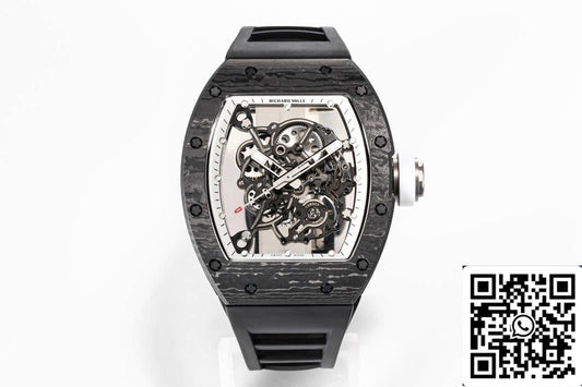Richard Mille RM055 NTPT 1:1 edizione migliore BBR Fabbrica Nero cinturino