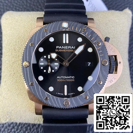 SBF Panerai Submersible PAM01070 1:1 edizione migliore VS Fabbrica quadrante nero