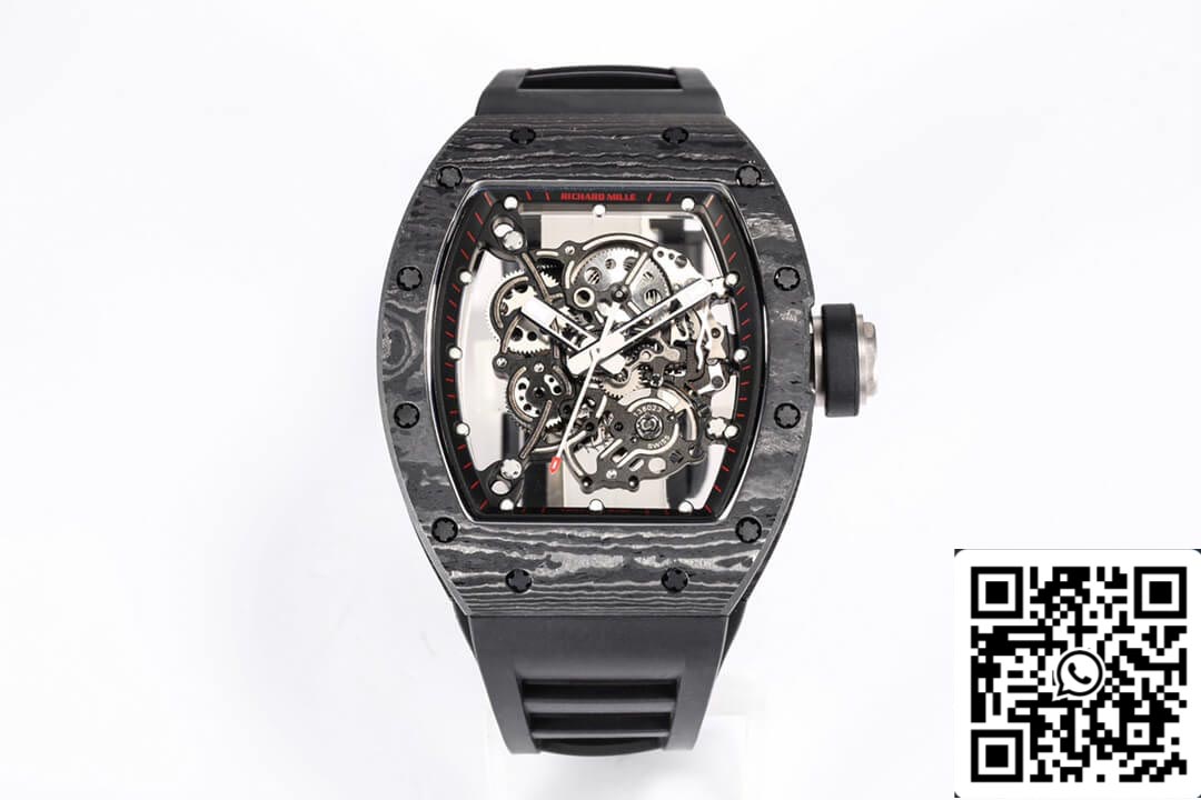 Richard Mille RM055 NTPT 1:1 edizione migliore BBR Fabbrica Nero fibra di carbonio quadrante