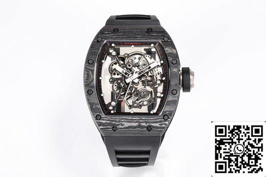 Richard Mille RM055 NTPT 1:1 edizione migliore BBR Fabbrica Nero fibra di carbonio quadrante
