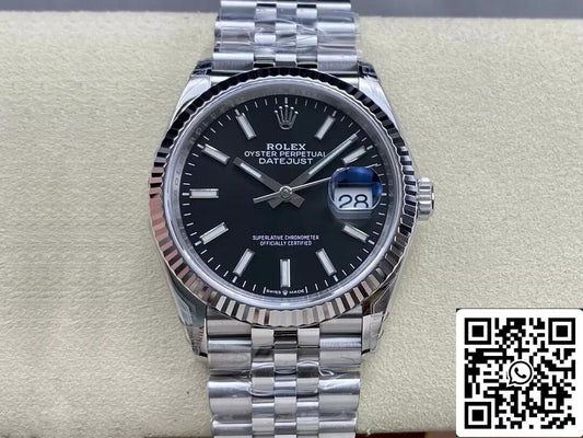 Rolex Datejust M126234-0015 36MM 1:1 edizione migliore VS Fabbrica quadrante nero