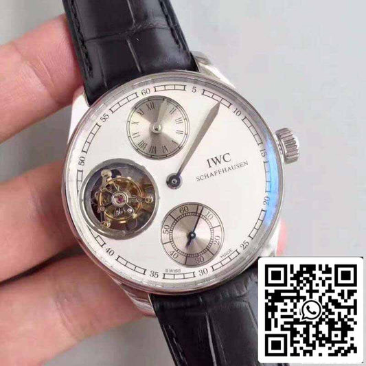 IWC Português IW544601 YL Fabbrica 1:1 Melhor Edição Suíço Turbilhão Mostrador Branco