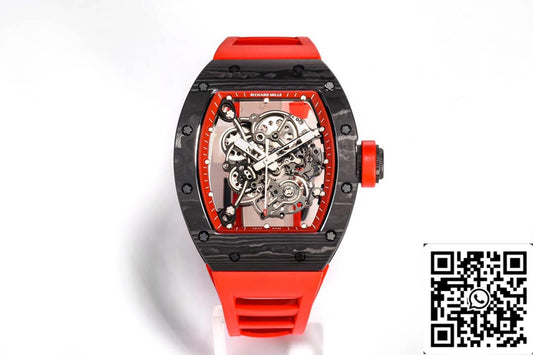Richard Mille RM055 NTPT 1:1 edizione migliore BBR Fabbrica fibra di carbonio Red cinturino