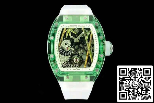 Richard Mille RM26-01 Tourbillon  Best 1:1 Edition RM Fabbrica Green Transparent Case