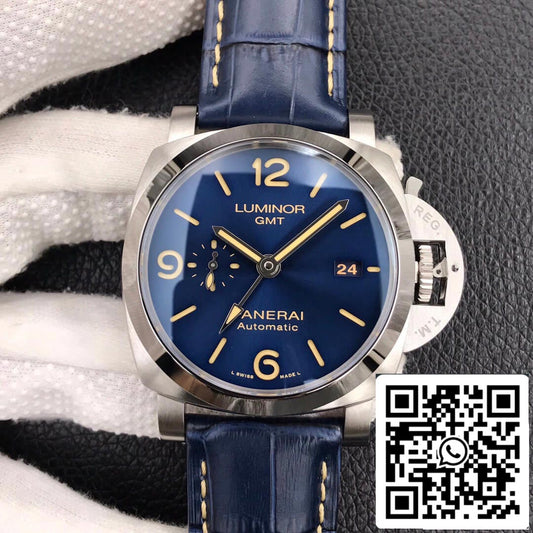 Panerai Luminor GMT PAM01033 1:1 edizione migliore VS Fabbrica Dark quadrante blu