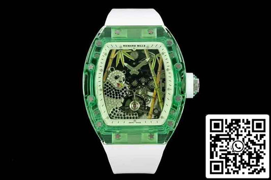 Richard Mille RM26-01 Tourbillon  Best 1:1 Edition RM Fabbrica Green Skeleton Dial
