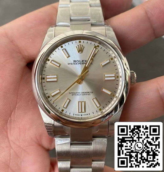 Rolex Oyster Perpetual M124300-0001 41MM 1:1 edizione migliore VS Fabbrica quadrante argento