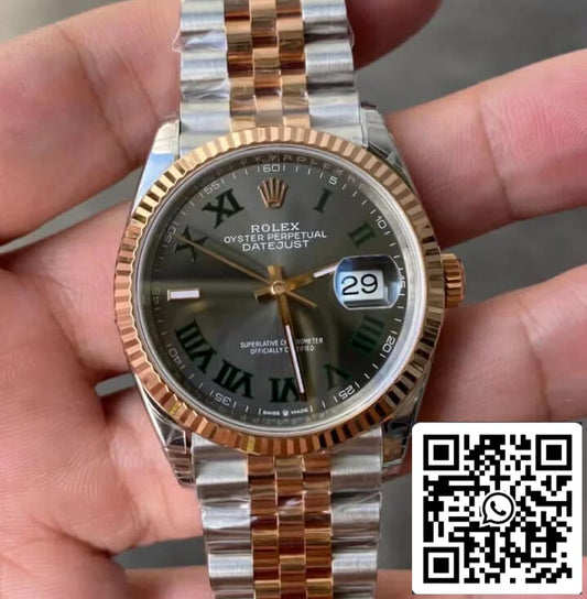 Rolex Datejust M126231-0029 36MM 1:1 edizione migliore VS Fabbrica Gray quadrante