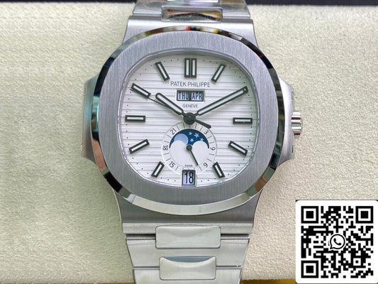 Patek Philippe Nautilus 5726/1A-010 1:1 Best Edition PPF Fabbrica White Dial