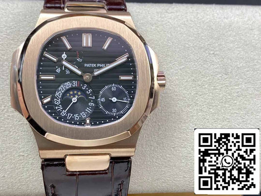 Patek Philippe Nautilus 5712 1:1 edizione migliore GR Fabbrica Pelle cinturino