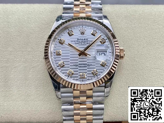 Rolex Datejust M126231-0039 36MM 1:1 edizione migliore VS Fabbrica quadrante argento