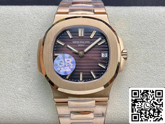Patek Philippe Nautilus 5711/1R-001 1:1 edizione migliore GR Fabbrica V2 Marrón Degradado cuadrante