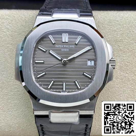 Patek Philippe Nautilus 5711G-001 1:1 edizione migliore 3K Fabbrica Grigio quadrante