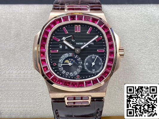 Patek Philippe Nautilus 5724 1:1 edizione migliore GR Fabbrica Rosa Oro Cassa