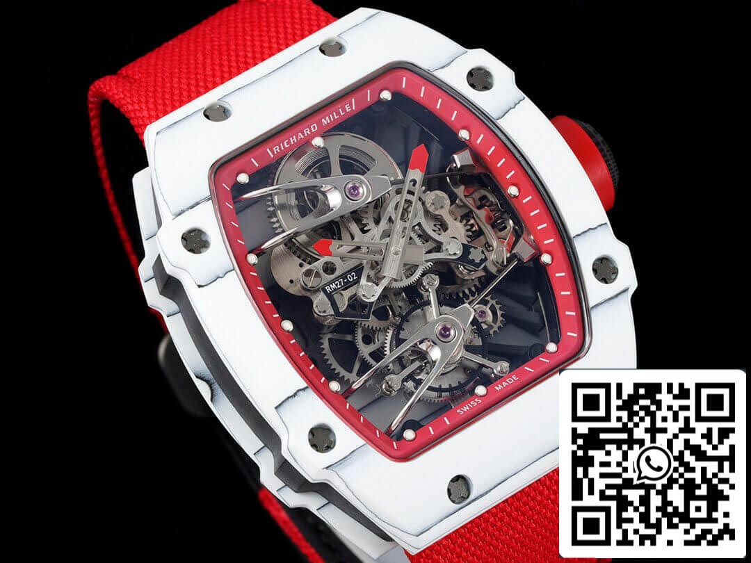 Richard Mille RM27-02 Rafael Nadal Tourbillon 1:1 Best Edition RM Fabbrica Red cinturino