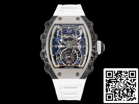 Richard Mille RM21-01 1:1 Best Edition RM Fabbrica Tourbillon Carbon Fiber Bezel