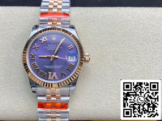 Rolex Datejust M278271-0020 1:1 Best Edition TW Fabbrica Eggplant Purple Dial