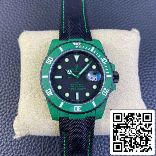 replica Rolex Submariner VS Fabbrica Verde fibra di carbonio lunetta