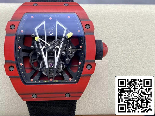 Richard Mille RM27-03 Tourbillon 1:1 edizione migliore BBR Fabbrica Red fibra di carbonio Cassa